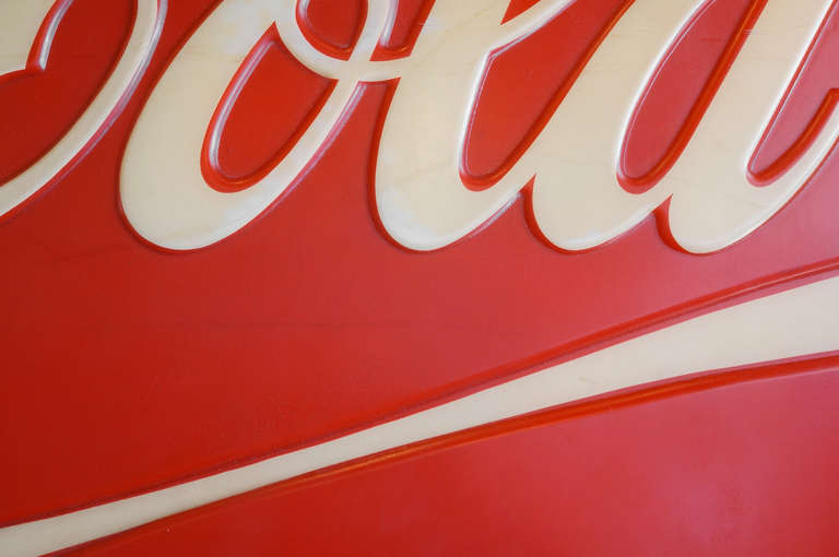 large coca cola sign