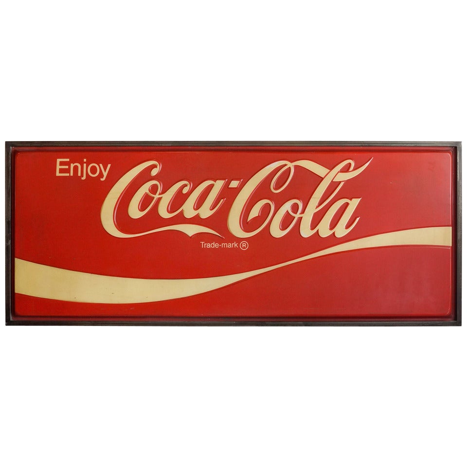 Extra Large Vintage, "Enjoy Coca-Cola Sign"