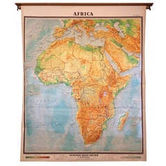 Large Map Of Africa - 1968