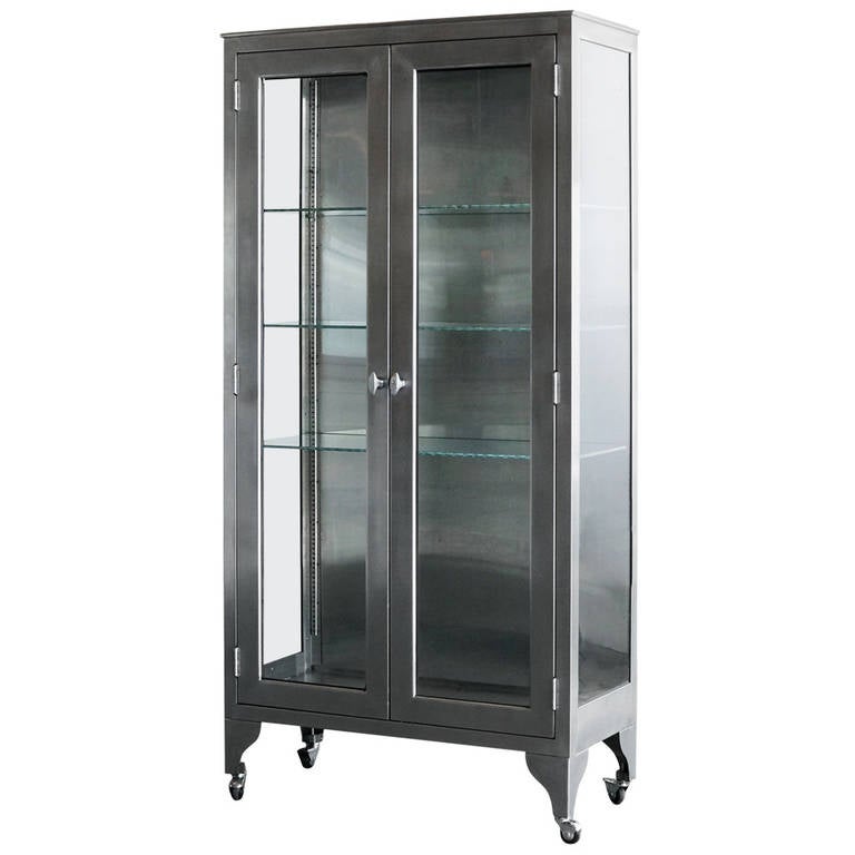 stainless steel medical cabinet at 1stdibs