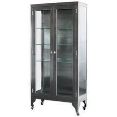 Retro Stainless Steel Medical Cabinet
