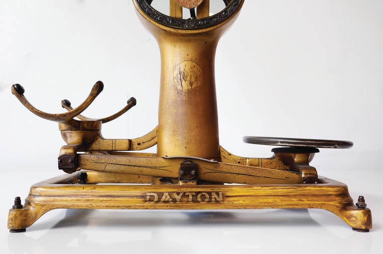 Antique Cast Iron Shop Scale by Dayton 1