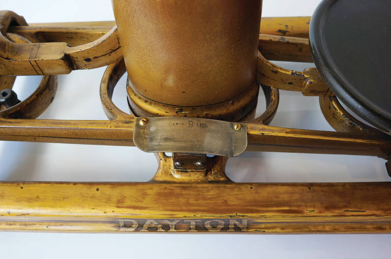 Antique Cast Iron Shop Scale by Dayton 2