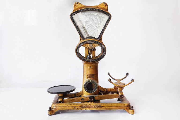 antique cast iron scale