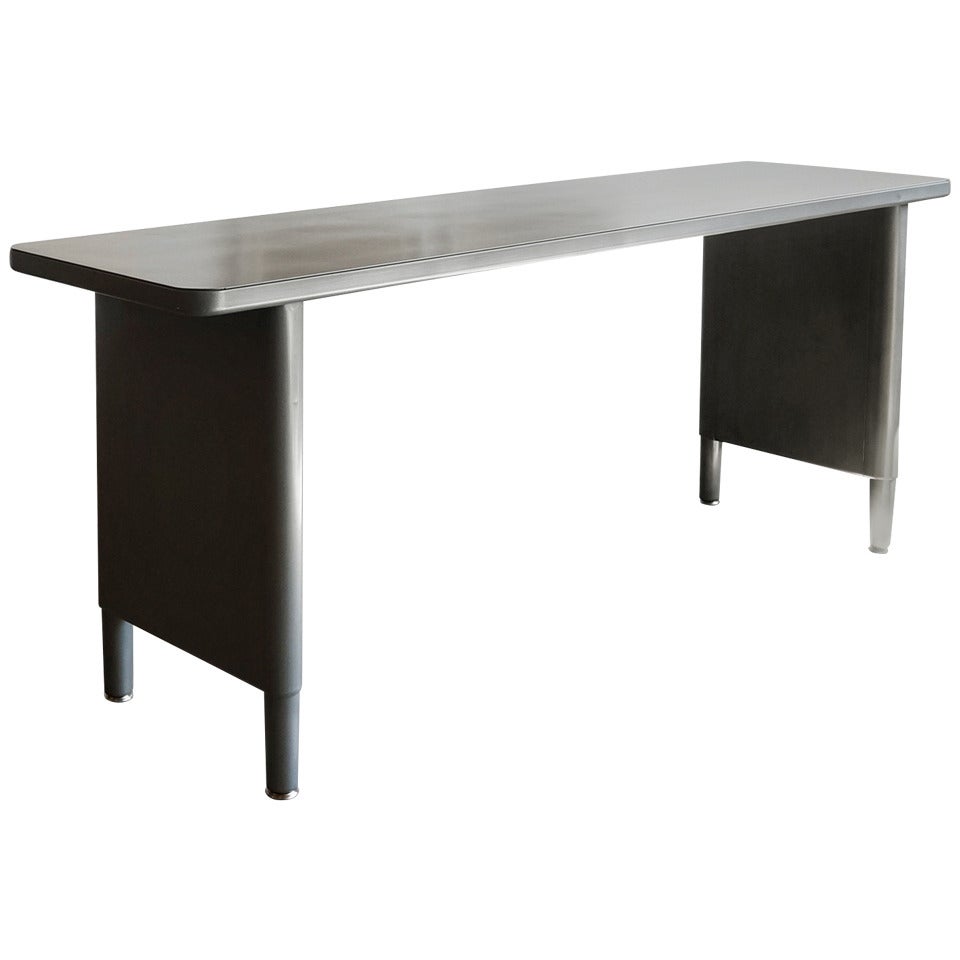 1960s Steel Console Table by McDowell Craig, Refinished