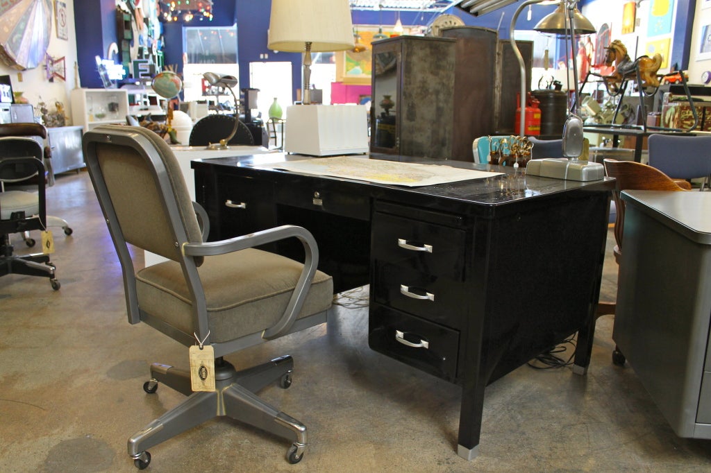 20th Century General Fireproofing Executive Desk For Sale