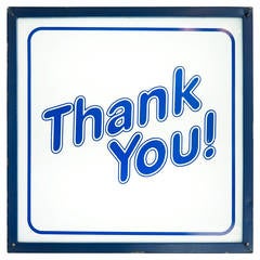 Vintage " THANK YOU!" Light Box Store Sign