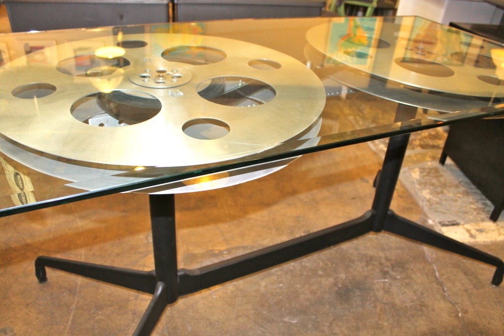 movie reel table