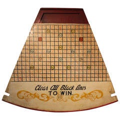 Large-Scale Hand-Painted Carnival Coin Toss Game Board
