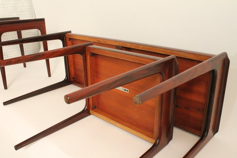 Danish Rosewood Nesting Tables 4