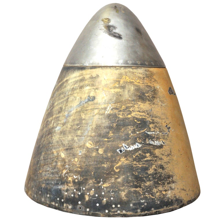 20th Century Vintage Aluminum Airplane Nose Cone. at 1stdibs