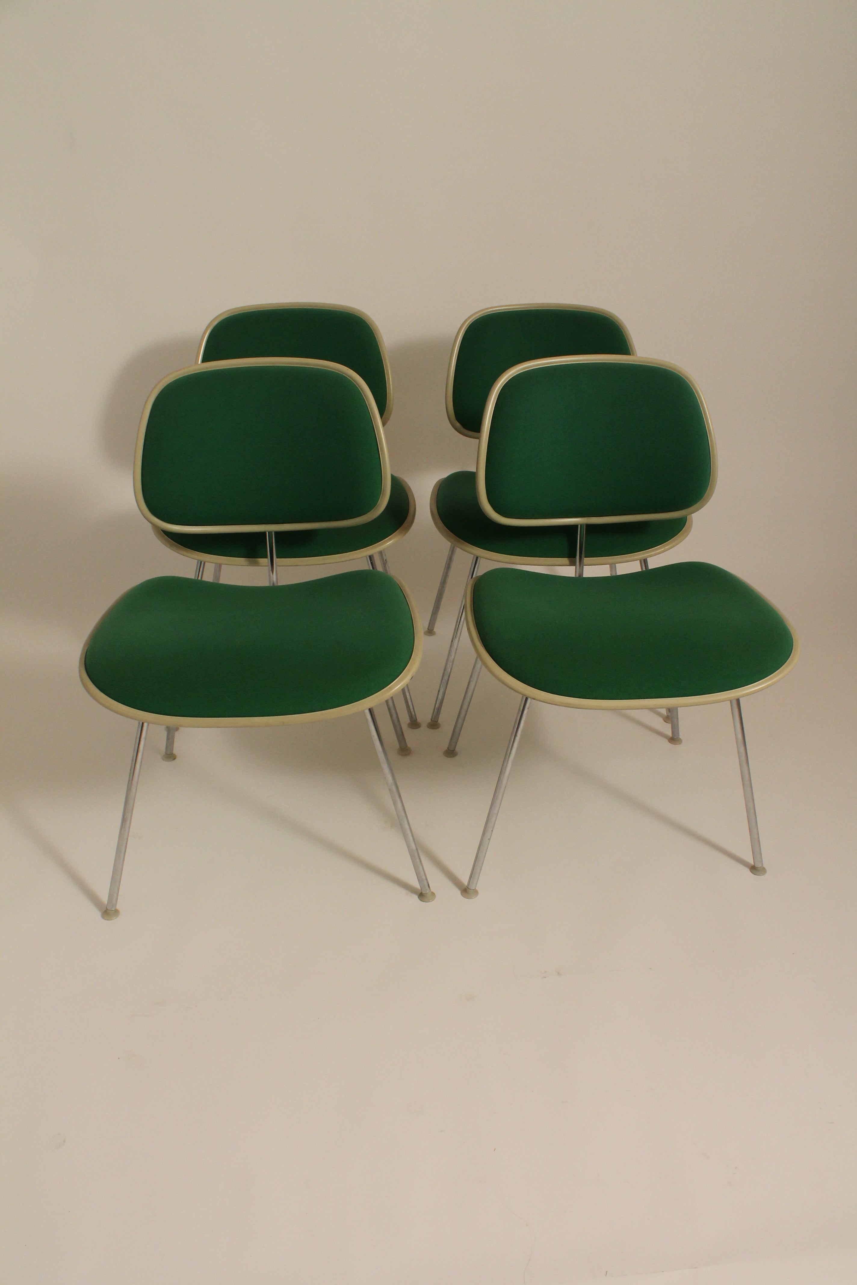 Set of Four Charles Eames for Herman Miller DCM Chairs