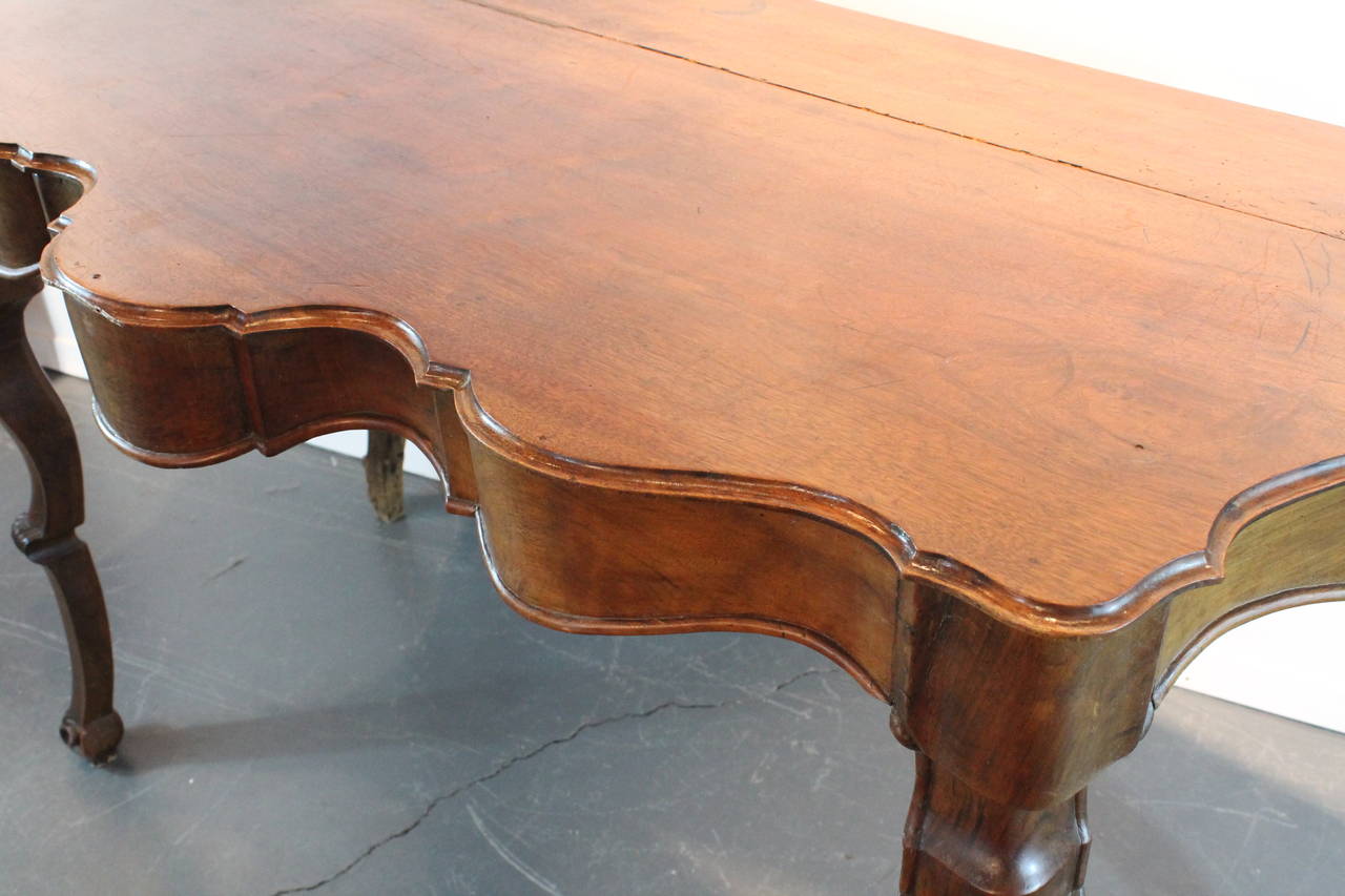 18th Century Scalloped Apron Console Table