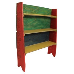 Vintage Colorful and Graphic Advertising Bookshelf