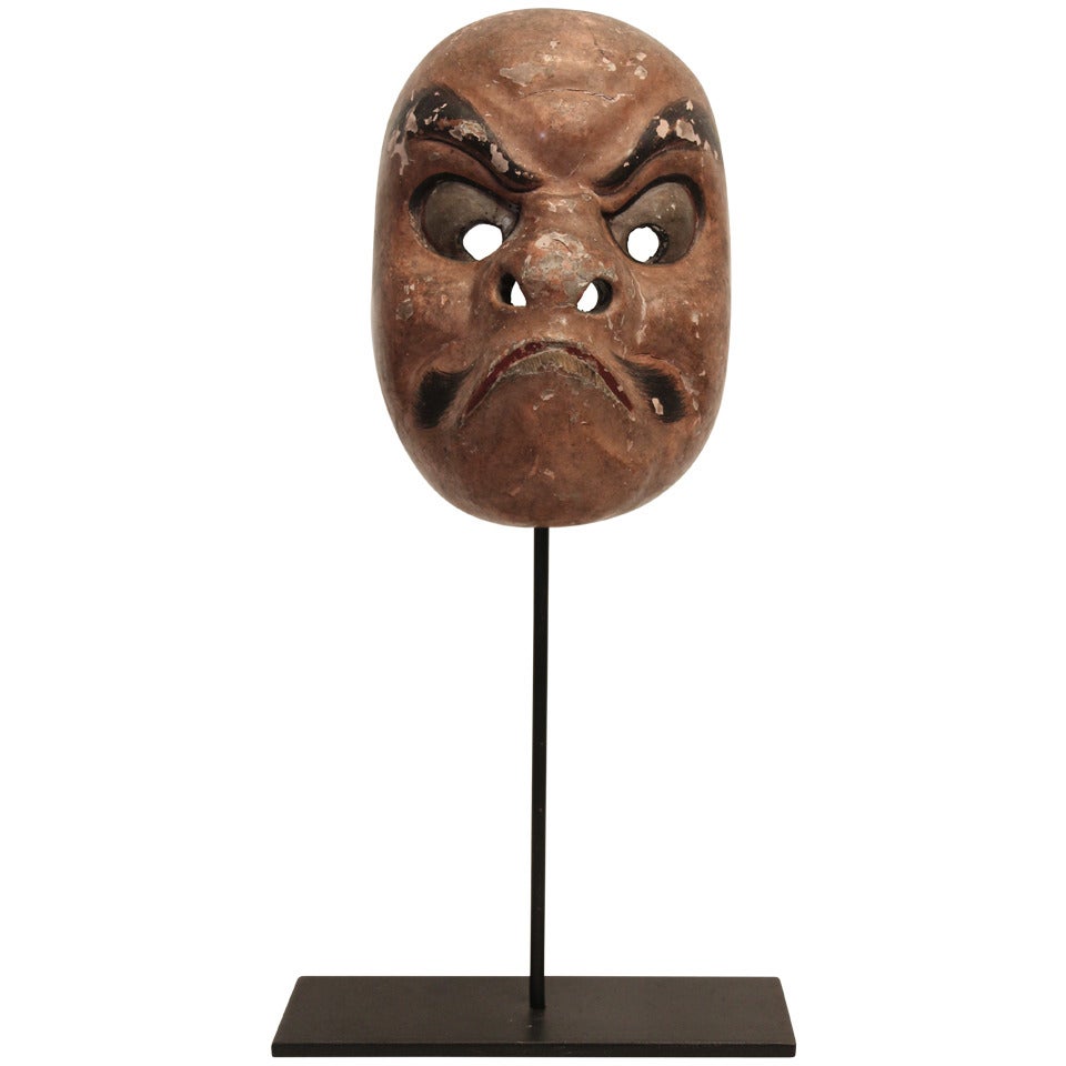 19th Century Japanese Noh Mask For Sale