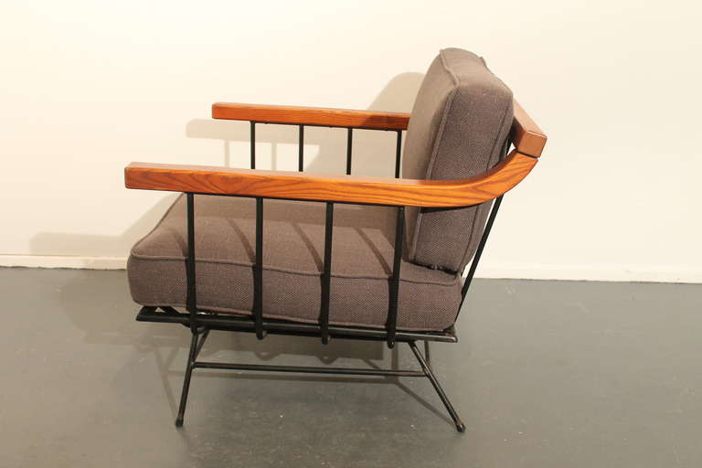 Iron Mid - Century Modern Lounge Chair