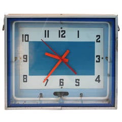 Mid-Century Neon Diner Clock
