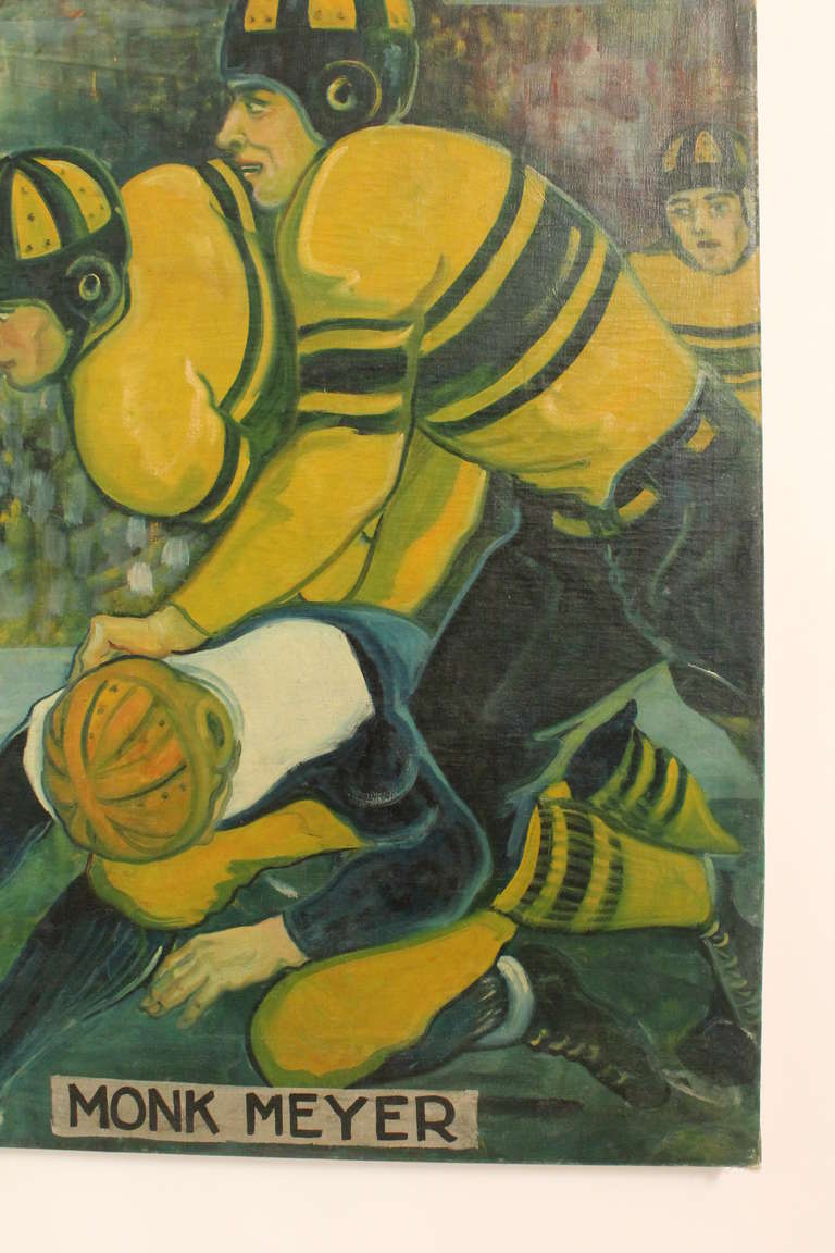 Large Scale 1940's Notre Dame Vs. Army Football Painting For Sale 2