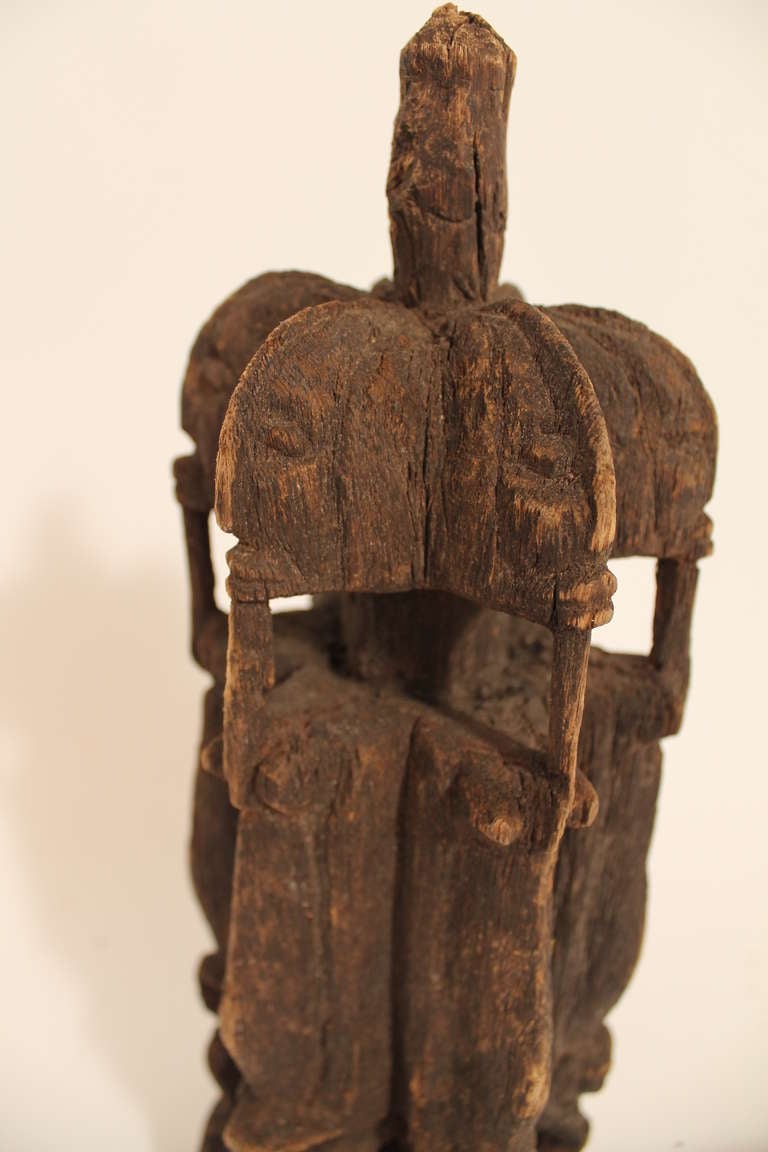 Wood 19th Century Dogon Shamanic Unity Sculpture For Sale