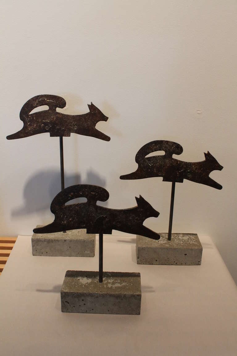 Set of 3 Running Foxes Carnival Shooting Gallery Targets