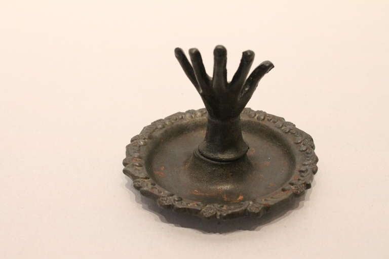 Wilton Cast Iron Hand Ashtray For Sale at 1stDibs