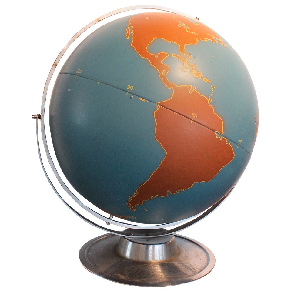 Large Aviation Globe For Sale