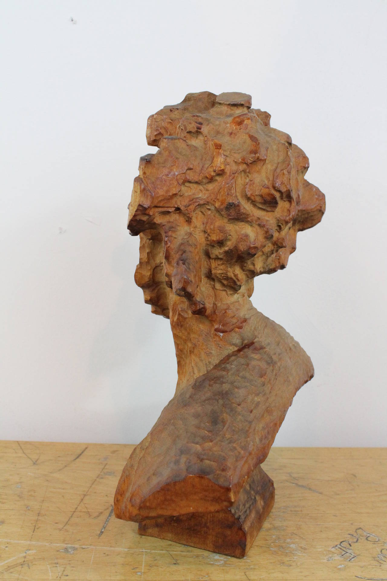 19th Century Carved Bust For Sale 2