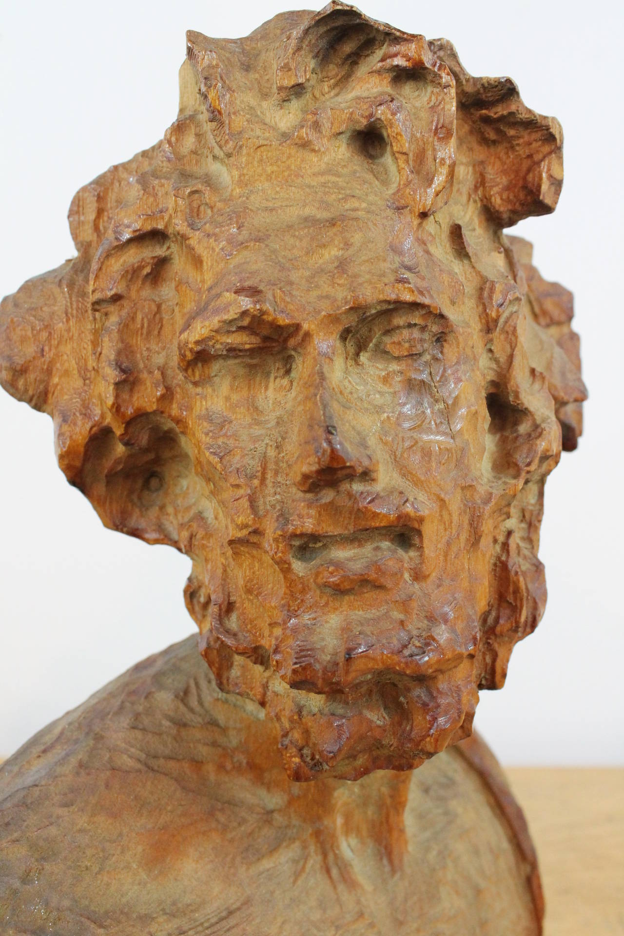 19th Century Carved Bust For Sale 4