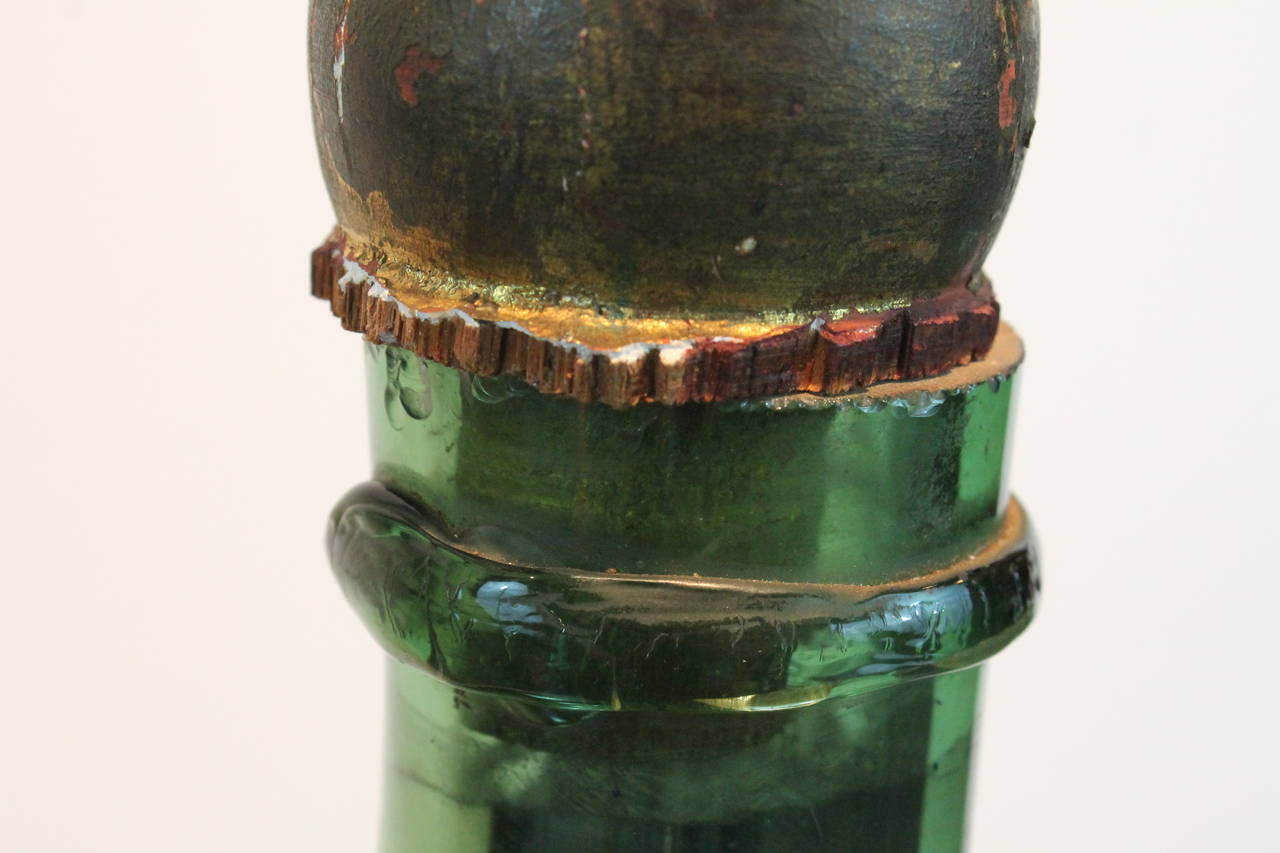 Green Mercury Glass Lamp 4