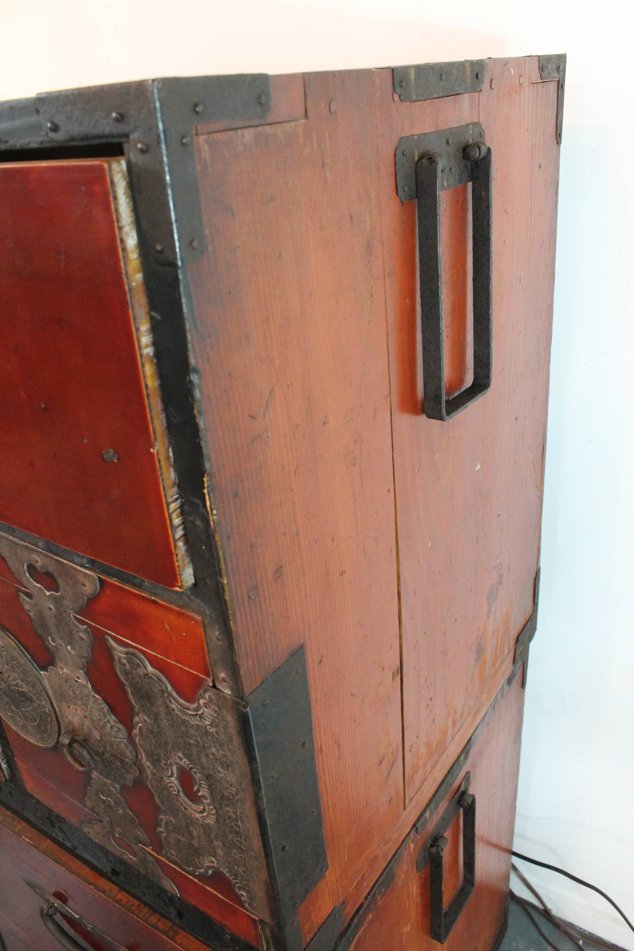 19th Century Japanese Sendai Tansu Stacking Chest For Sale 1