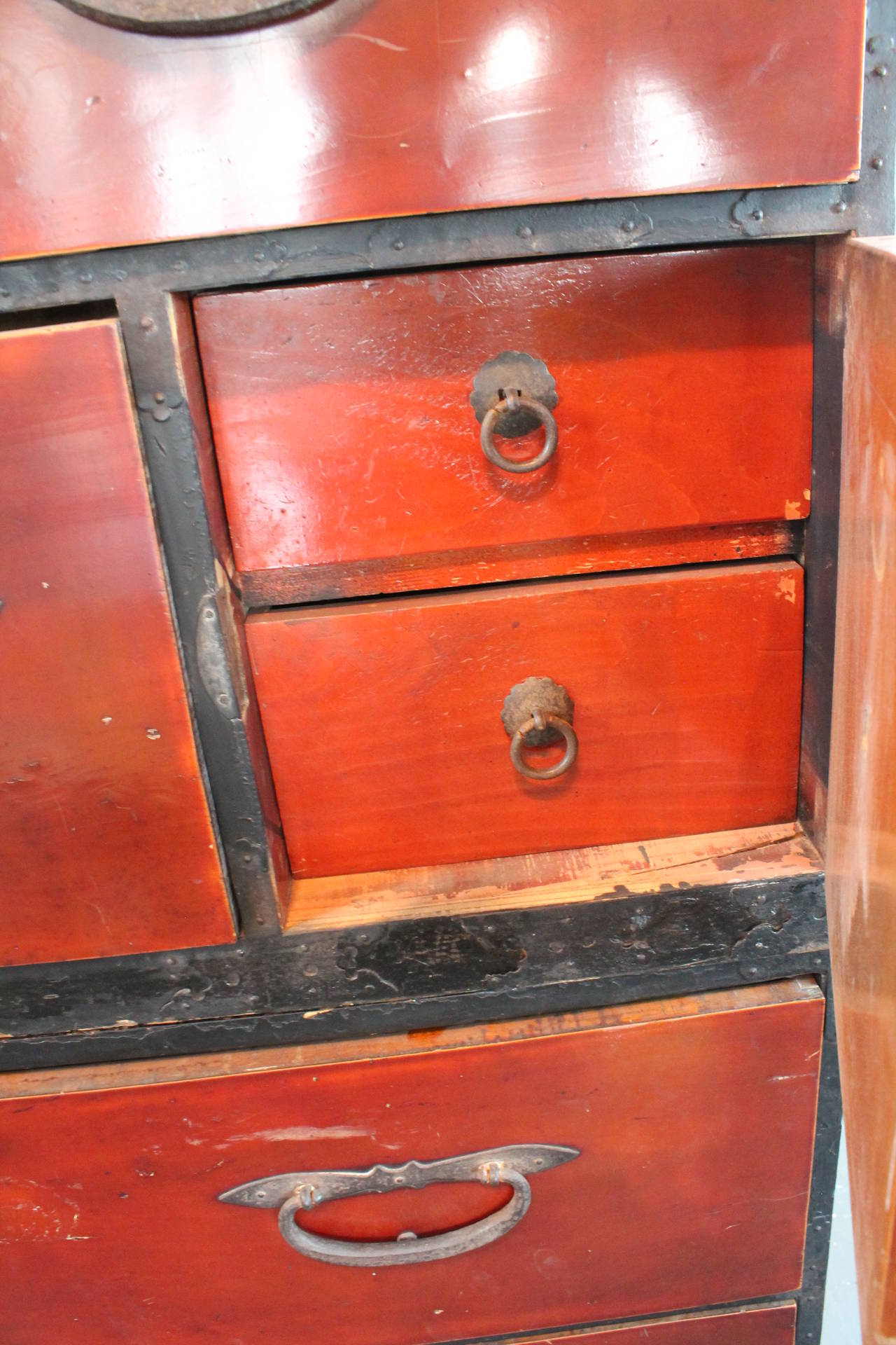 19th Century Japanese Sendai Tansu Stacking Chest For Sale 6