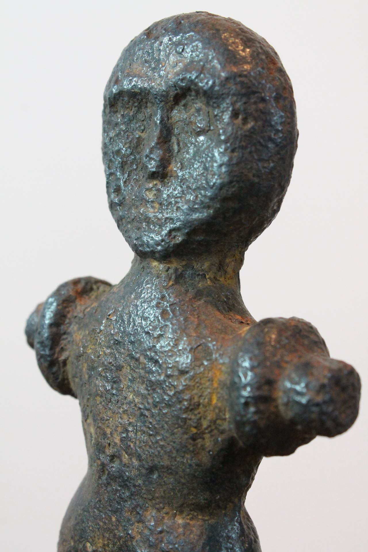 19th Century Cast Iron Figure In Excellent Condition In 3 Oaks, MI