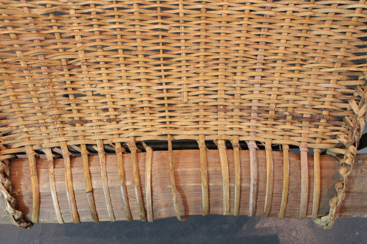 Duyan Rattan Lounge Chair and Ottoman by John Risley For Sale 5