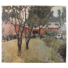 Swedish Impressionist Oil on Canvas