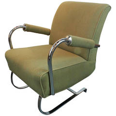 Vintage 3 KEM Weber Style Art Deco Springer Lounge Chairs
