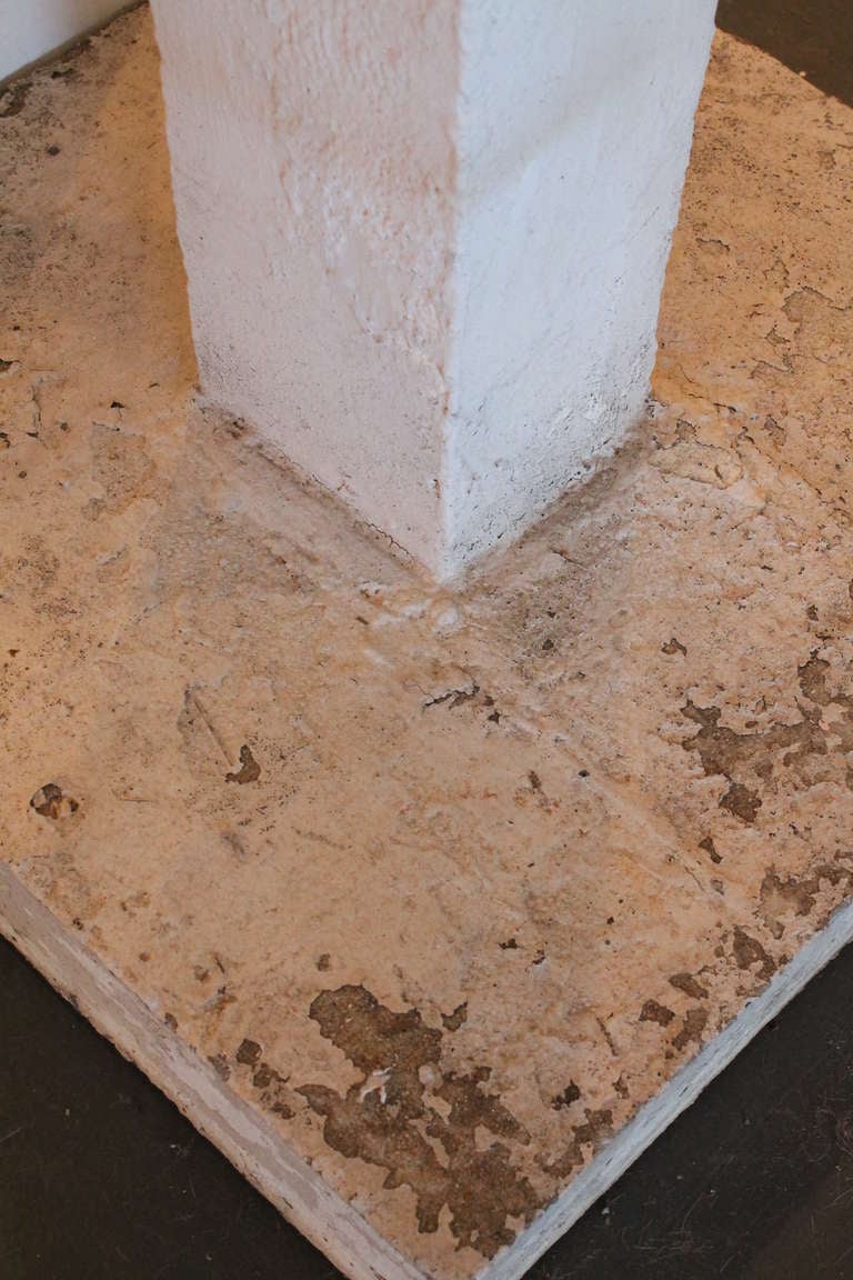 American Mid Century Minimalist Concrete Birdbath For Sale