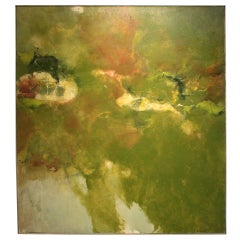 1968 George D'Almeida Abstract Oil On Canvas