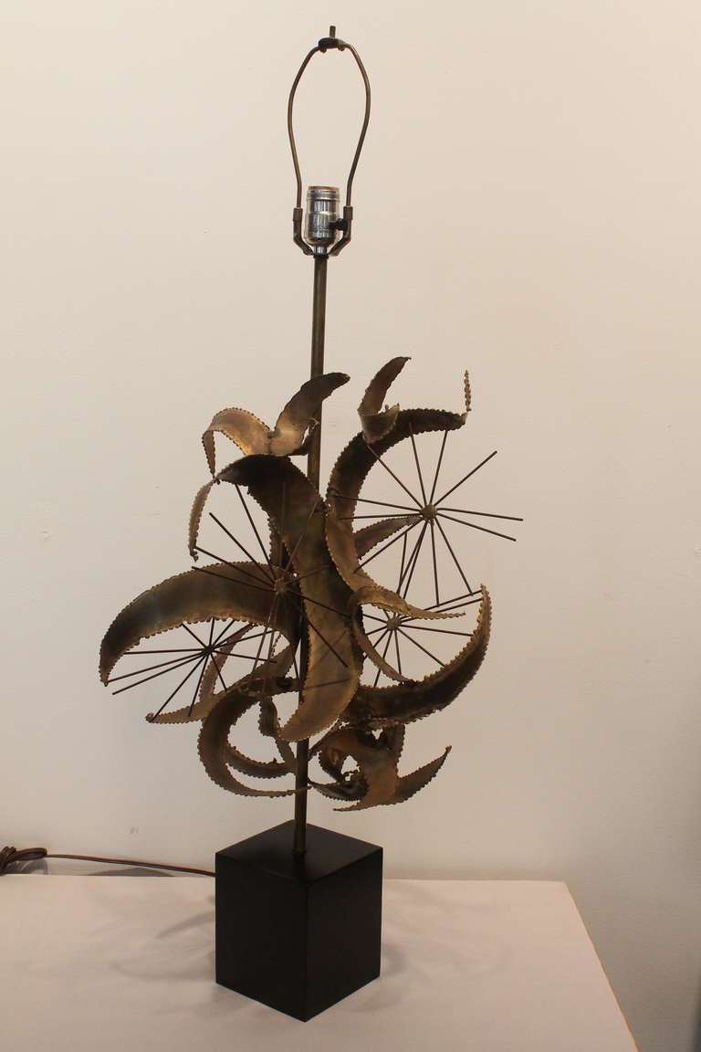 Mid-20th Century Brutalist Lamp by Curtis Jere For Sale