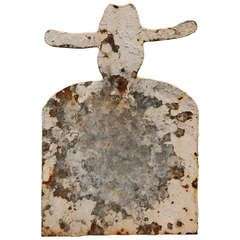 Vintage American Folk Art Cowboy Shooting Target