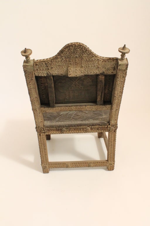 Ghanaian Museum Quality Ashanti King's Chair For Sale