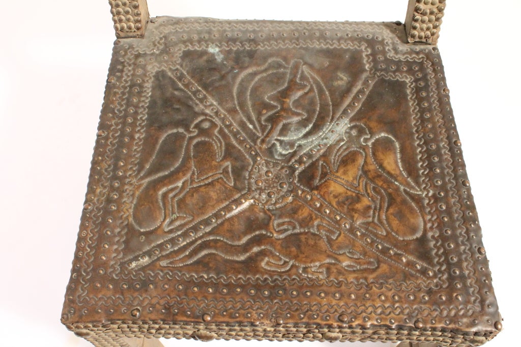 Wood Museum Quality Ashanti King's Chair For Sale