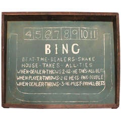 Handmade "Bing" Table Top Gameboard