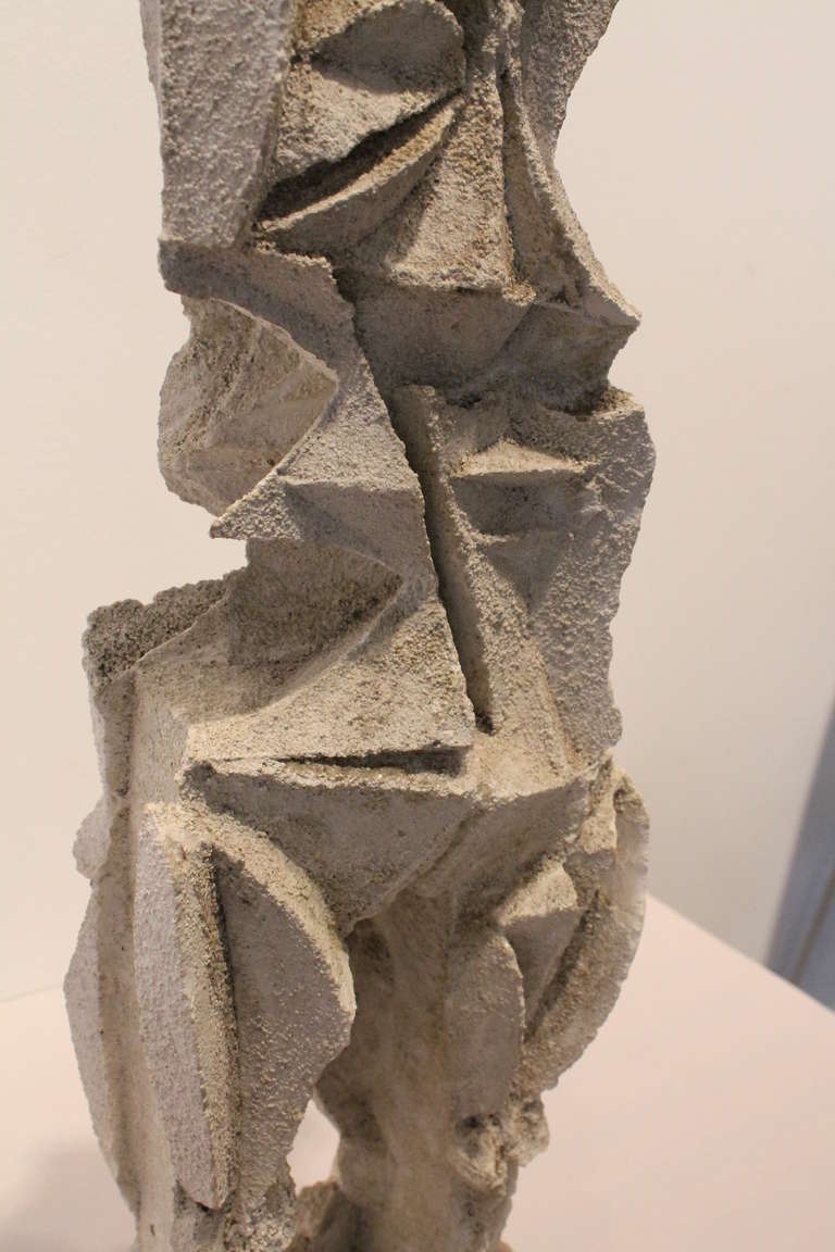 Modernist Cubist Plaster Figure For Sale 2