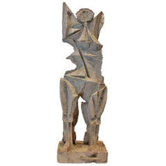 Modernist Cubist Plaster Figure