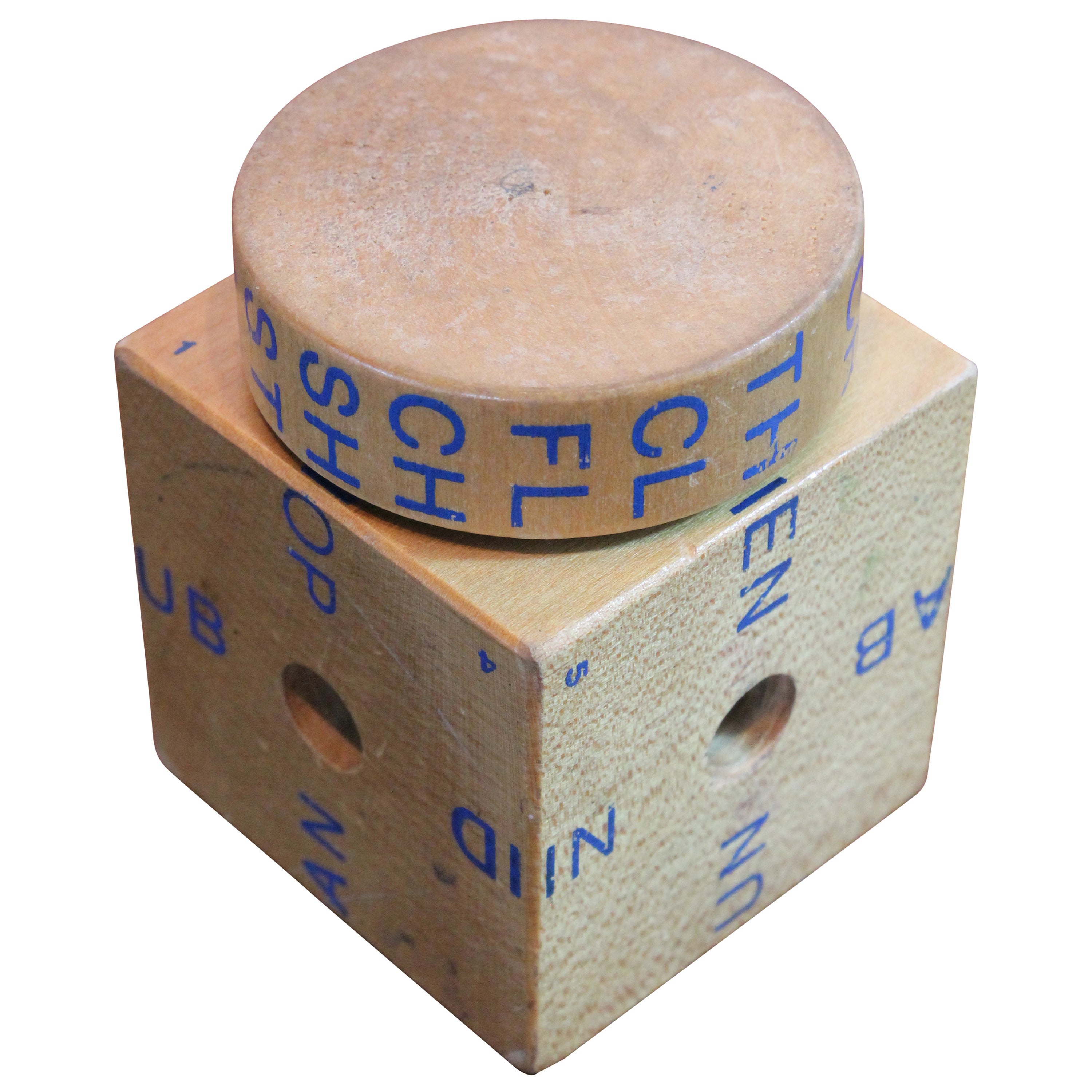 Child's Toy Spelling Cube For Sale