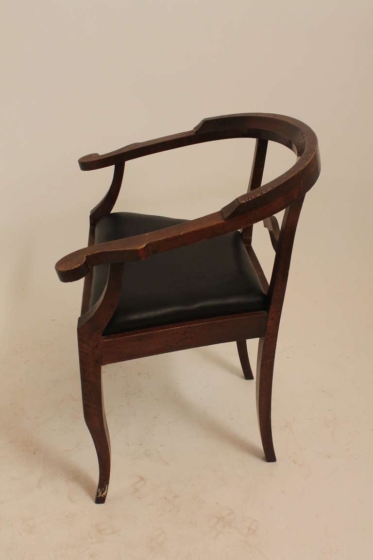Pair of Sculptural 19th Century Arm Chairs For Sale 1
