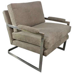 Large Lounge Chair in the Style of Milo Baughman