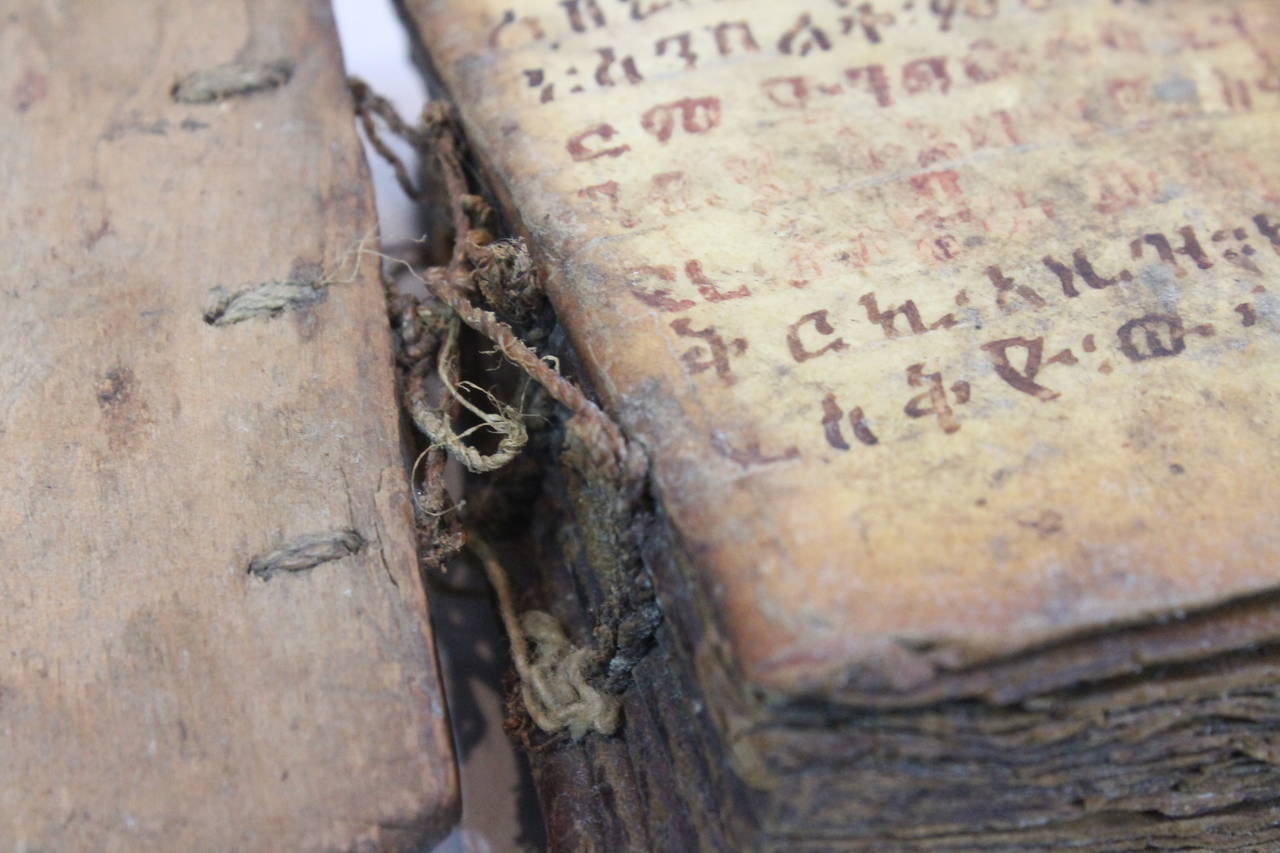 19th Century Ethiopian Coptic Vellum Prayer Book For Sale 5