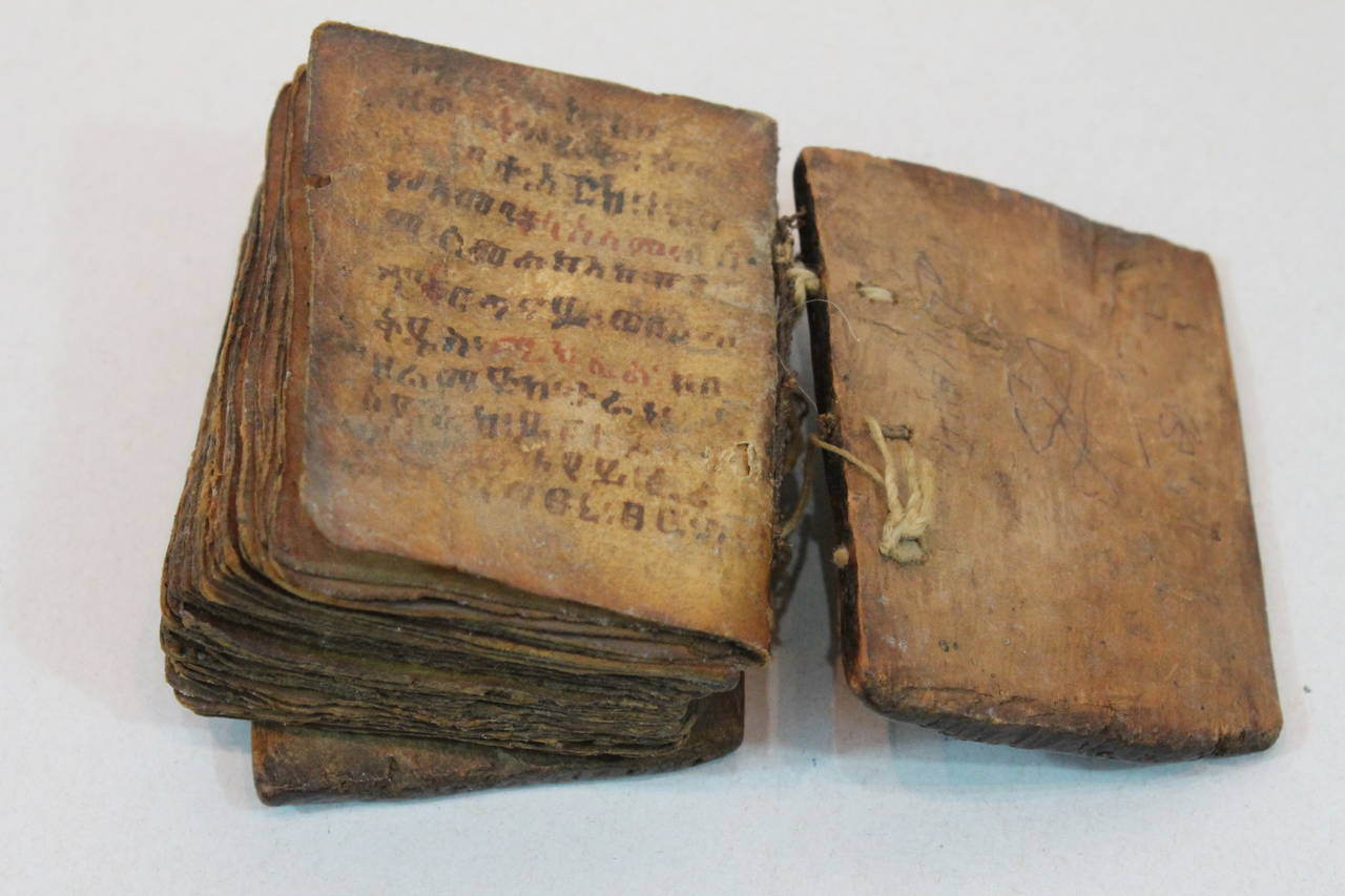 19th Century Ethiopian Coptic Vellum Prayer Book For Sale 3