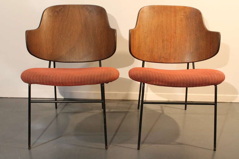 Pair of Ib Kofod-Larsen Penguin Chairs at 1stDibs